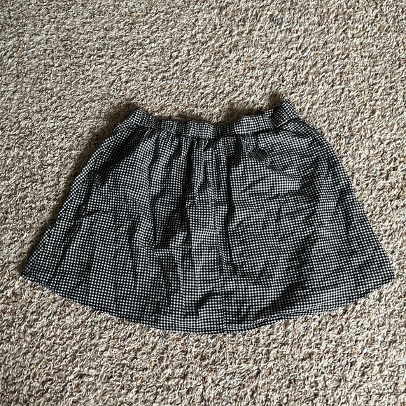 Black and White Plaid Skirt - Picture 1 of 3
